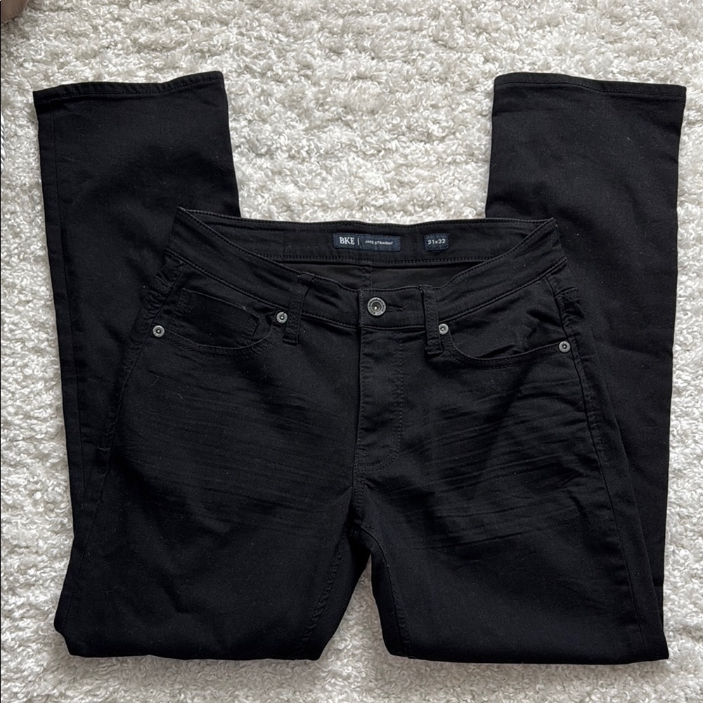 BKE Jake Straight Dark Gray Denim